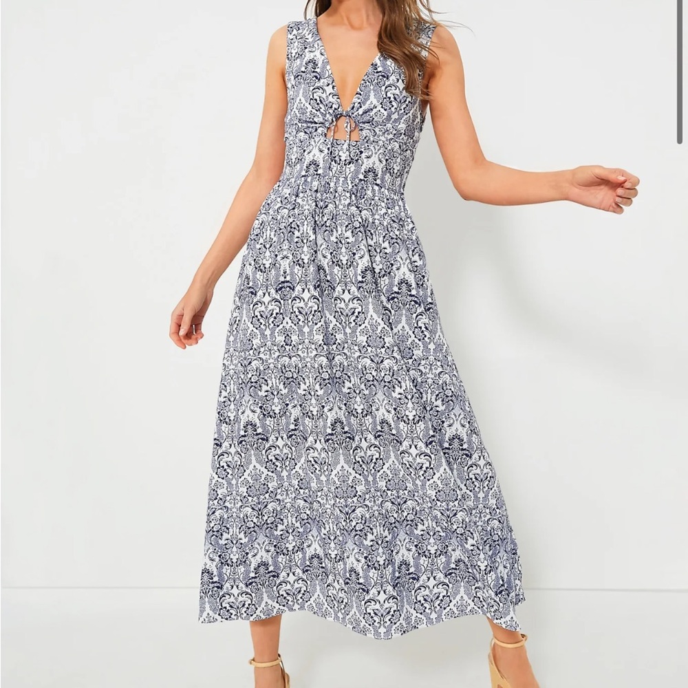 HYACINTH HOUSE
Navy Scroll Print Toula Dress - Picture 1 of 11